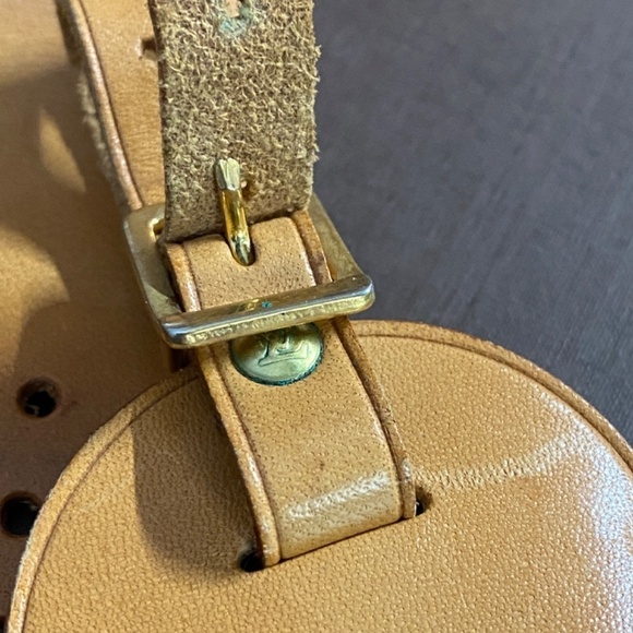 Louis Vuitton padlock  key #314 & luggage name tag with  Poignier strap - Picture 3 of 7